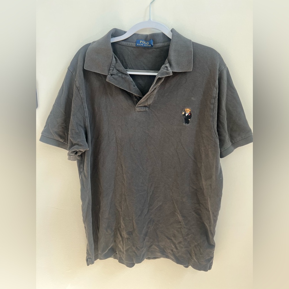 Ralph Lauren Men’s Dark Grey Polo Suit Bear Men’s Size L